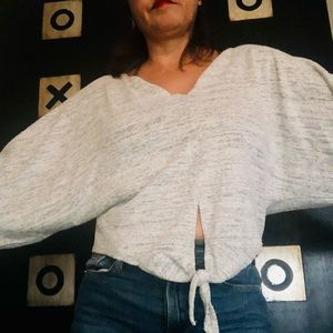 Grey crop sweatshirt